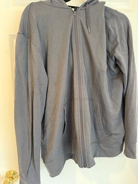 Men's Zip Hoodie Sweatshirt - Gray